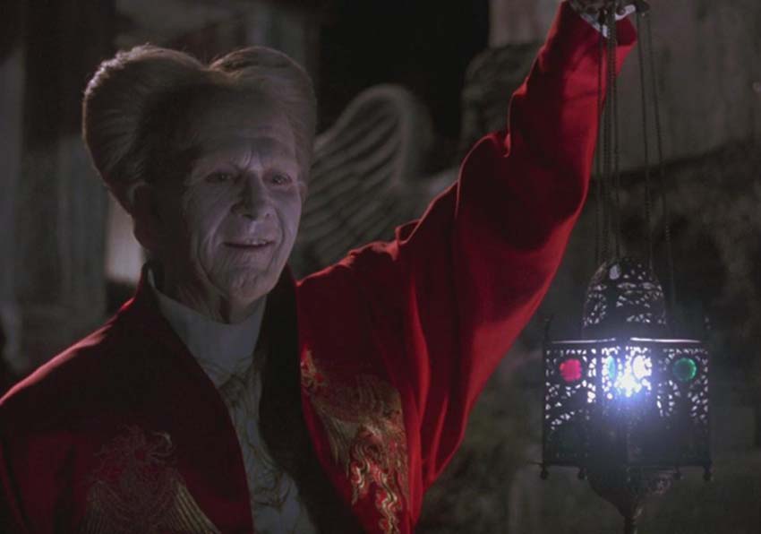 A man with a lantern